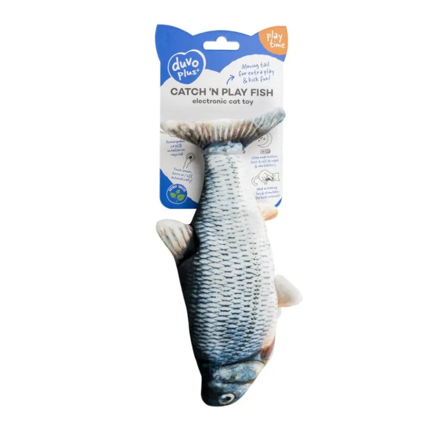 Duvoplus Catch’n Play Pez de juguete para gatos