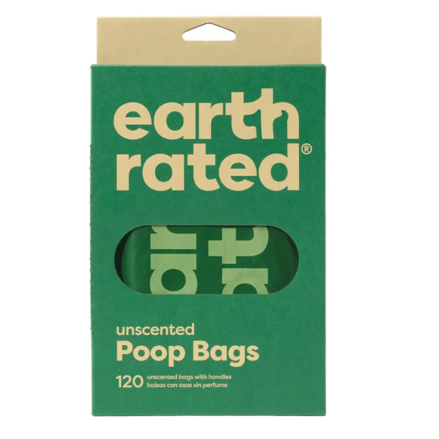 Earth Rated Easy Tie Bolsas con asas para heces de perro