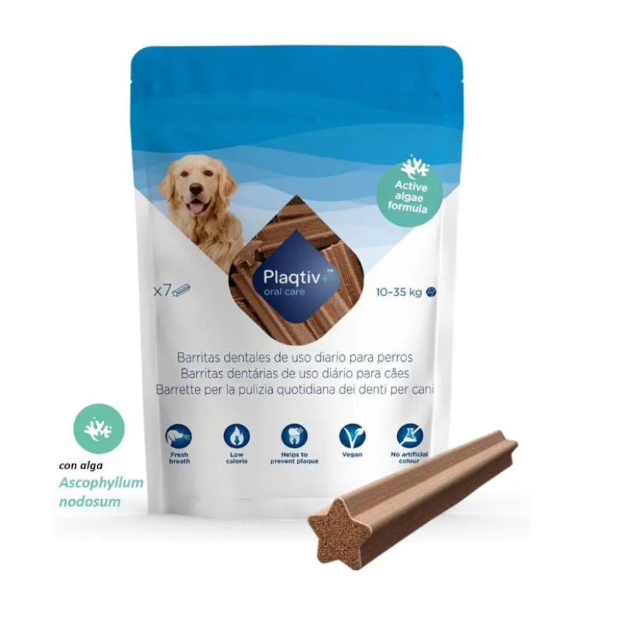 Ecuphar Plaqtiv+ Barritas Dentales para perros medianos y grandes