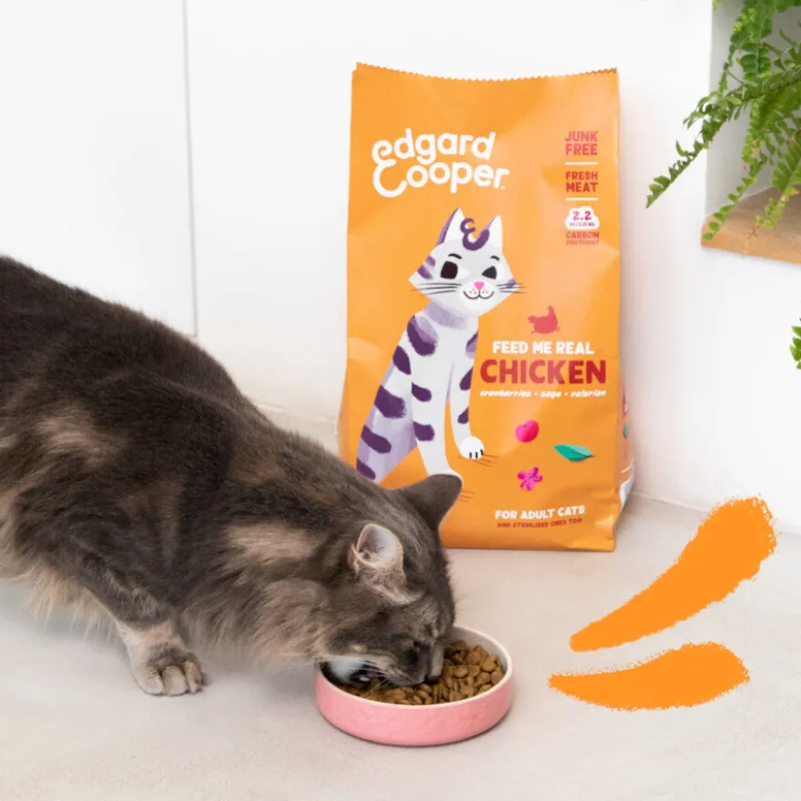 Edgard & Cooper Adult Pollo pienso para gatos