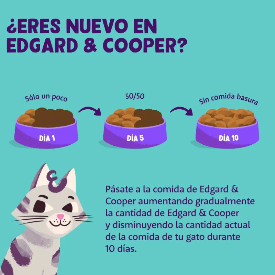 Edgard & Cooper Adult Trocitos de Pavo y Pollo en Salsa lata para gatos