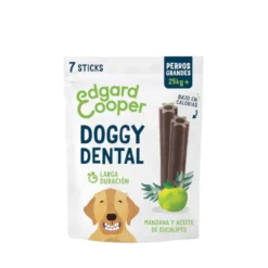 Edgard & Cooper Barritas Dentales Manzana y eucalipto snack para perros grandes