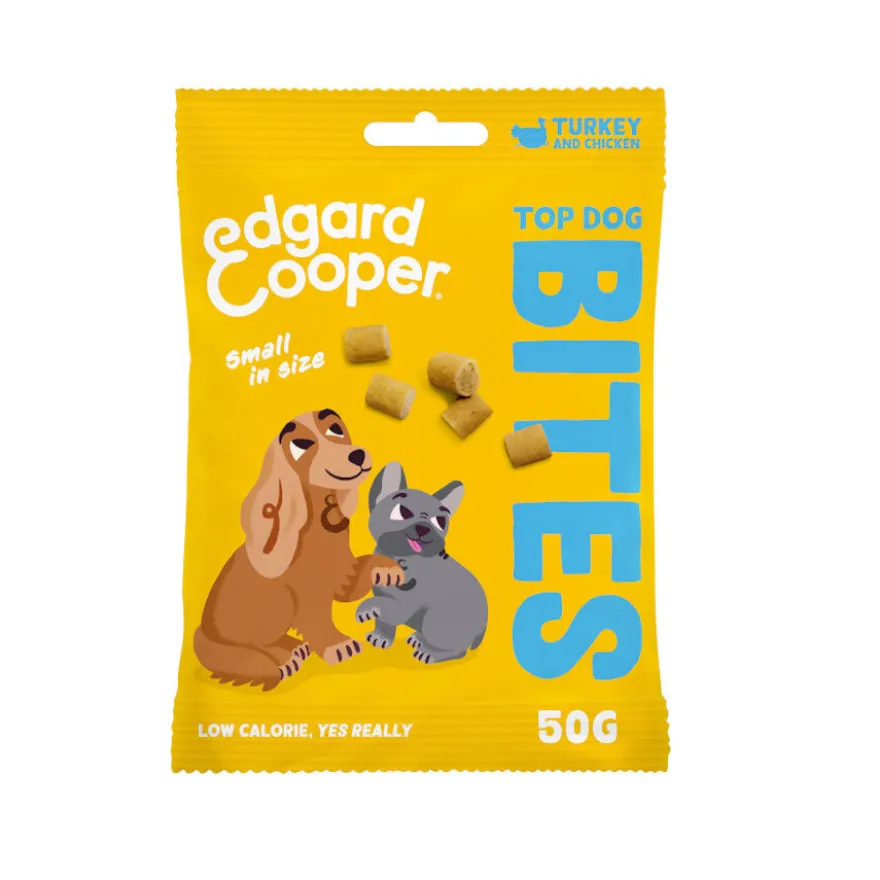 Edgard & Cooper Bocaditos Mini de Pavo y Pollo para perros