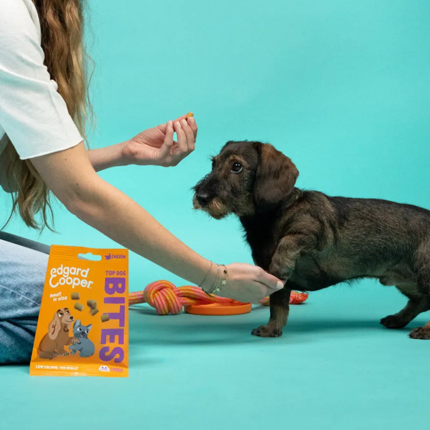 Edgard & Cooper Bocaditos Mini de Manzana snack para perros
