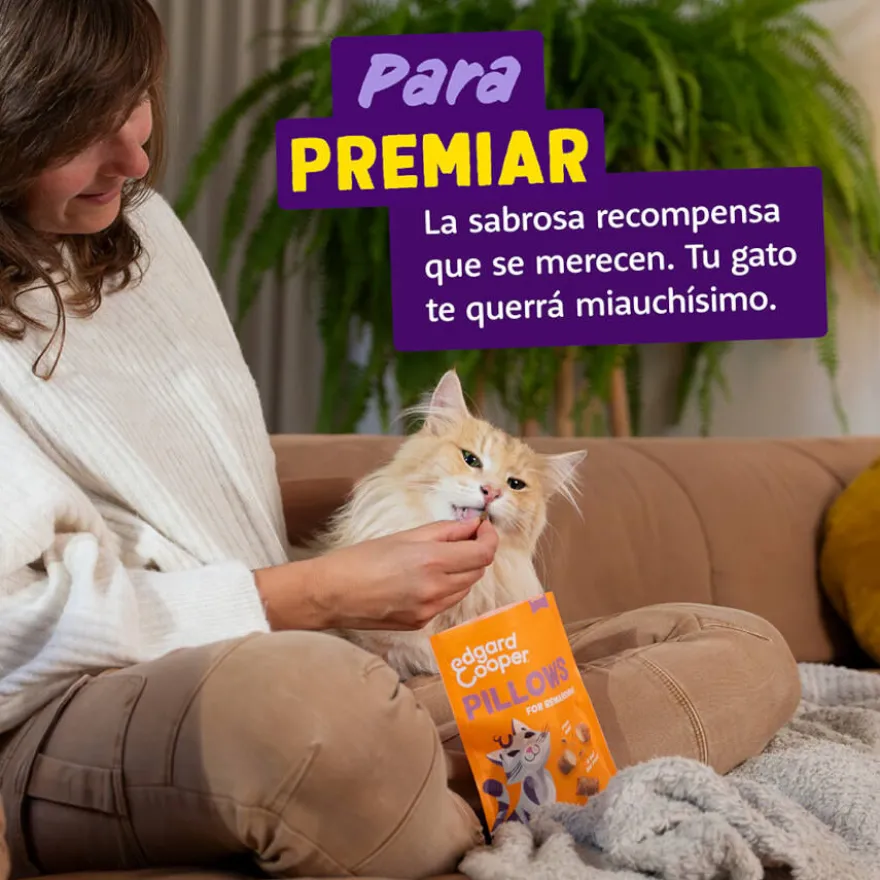 Edgard & Cooper Bocaditos Pillows Pollo para gatos