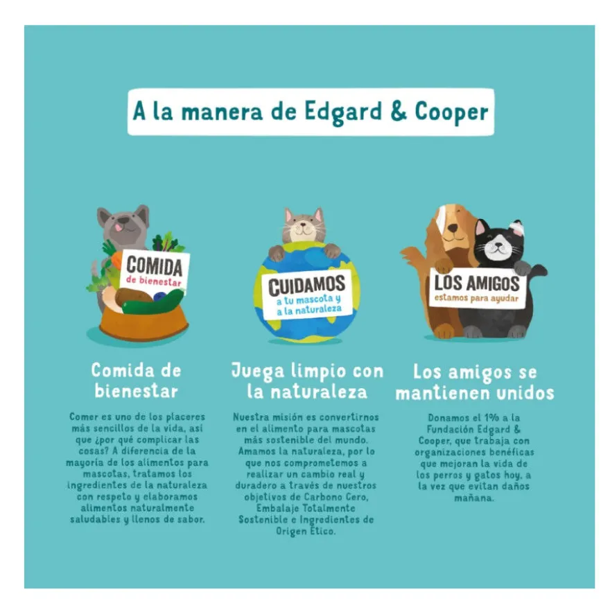 Edgard & Cooper Grain Free Salmón y Pavo lata para perros