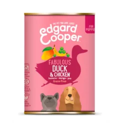 Edgard & Cooper Puppy Pato y Pollo lata para perros