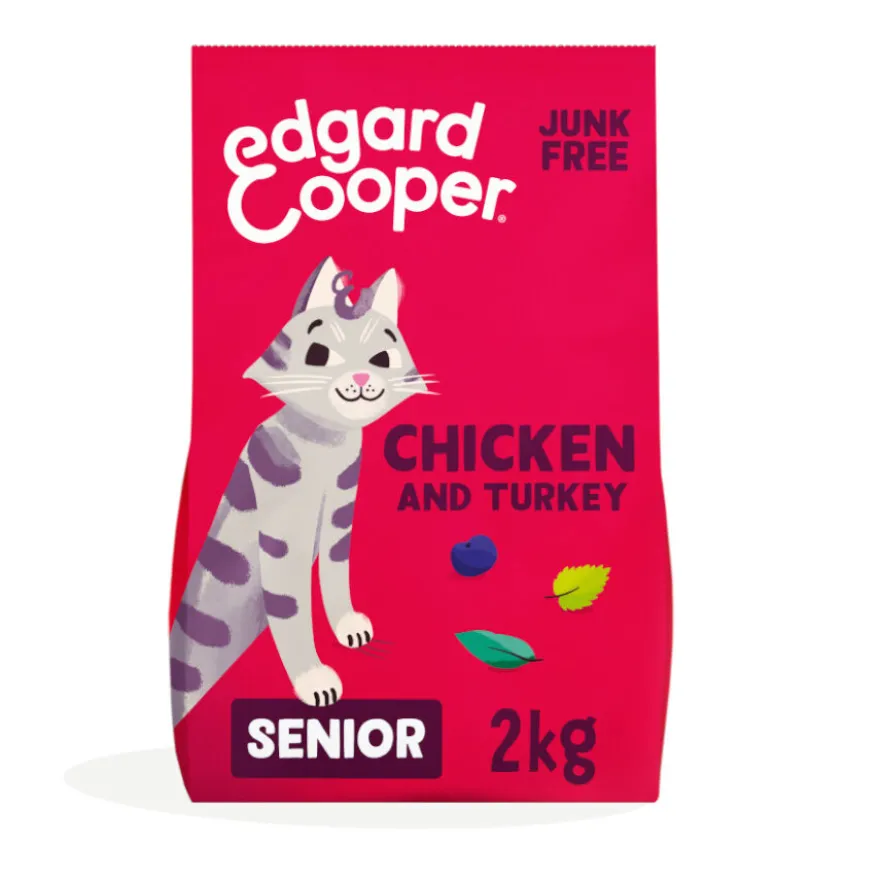 Edgard & Cooper Senior Pollo y Pavo pienso para gatos