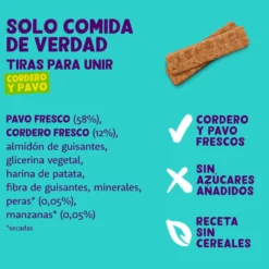 Edgard & Cooper Tiras de Cordero y Pavo snack para perros