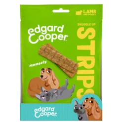 Edgard & Cooper Tiras de Cordero y Pavo snack para perros
