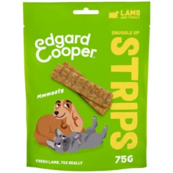 Edgard & Cooper Tiras de Cordero y Pavo snack para perros