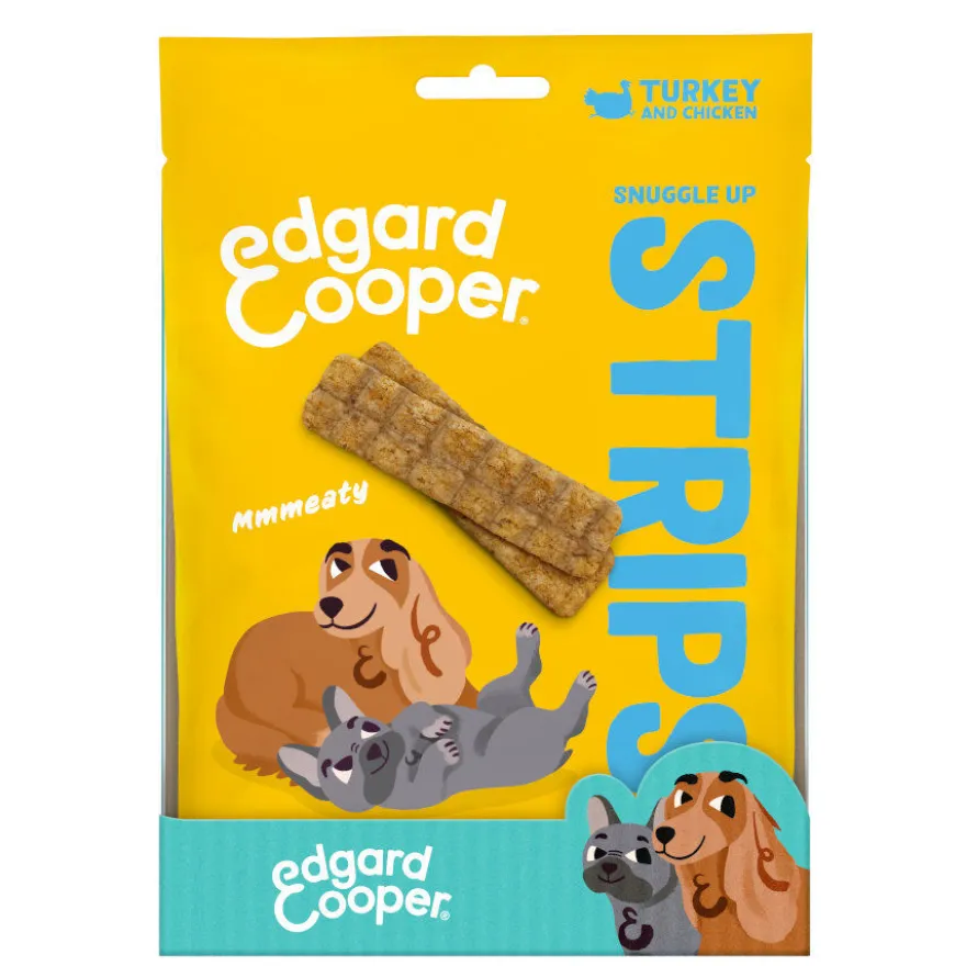 Edgard & Cooper Tiras de Pavo y Pollo snack para perros