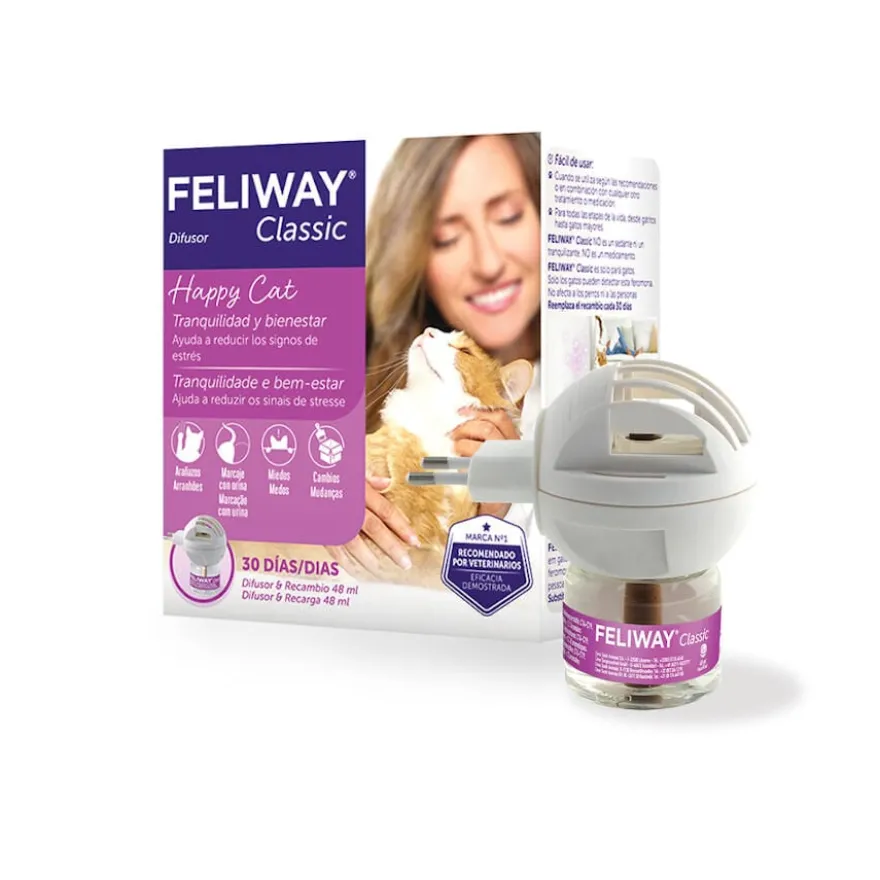 Feliway Classic Difusor y/o Recambio Tranquilizante para gatos