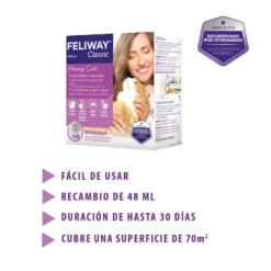 Feliway Classic Difusor y/o Recambio Tranquilizante para gatos
