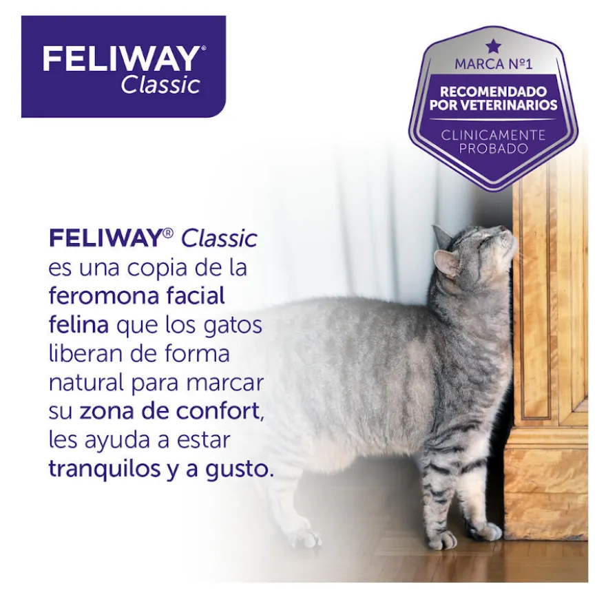 Feliway Classic Difusor y/o Recambio Tranquilizante para gatos