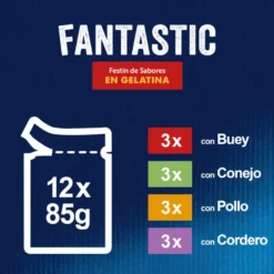 Felix Fantastic Carne en Gelatina sobre para gatos