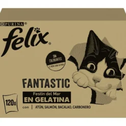 Felix Fantastic Selección de Sabores Pescado en Gelatina sobre para gatos - Multipack