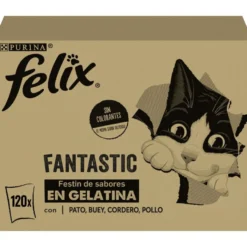Felix Fantastic Selecciones Favoritas de Carnes en Gelatina sobre para gatos – Multipack