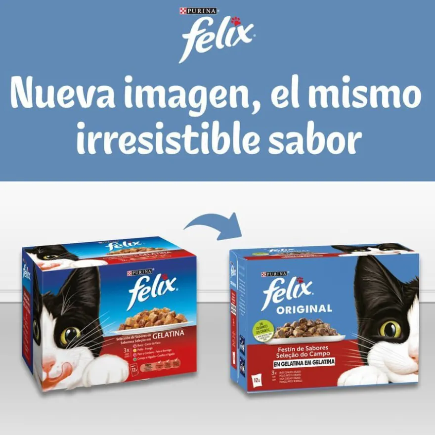 Felix Sensations Selección de Carnes sobres en gelatina - Multipack
