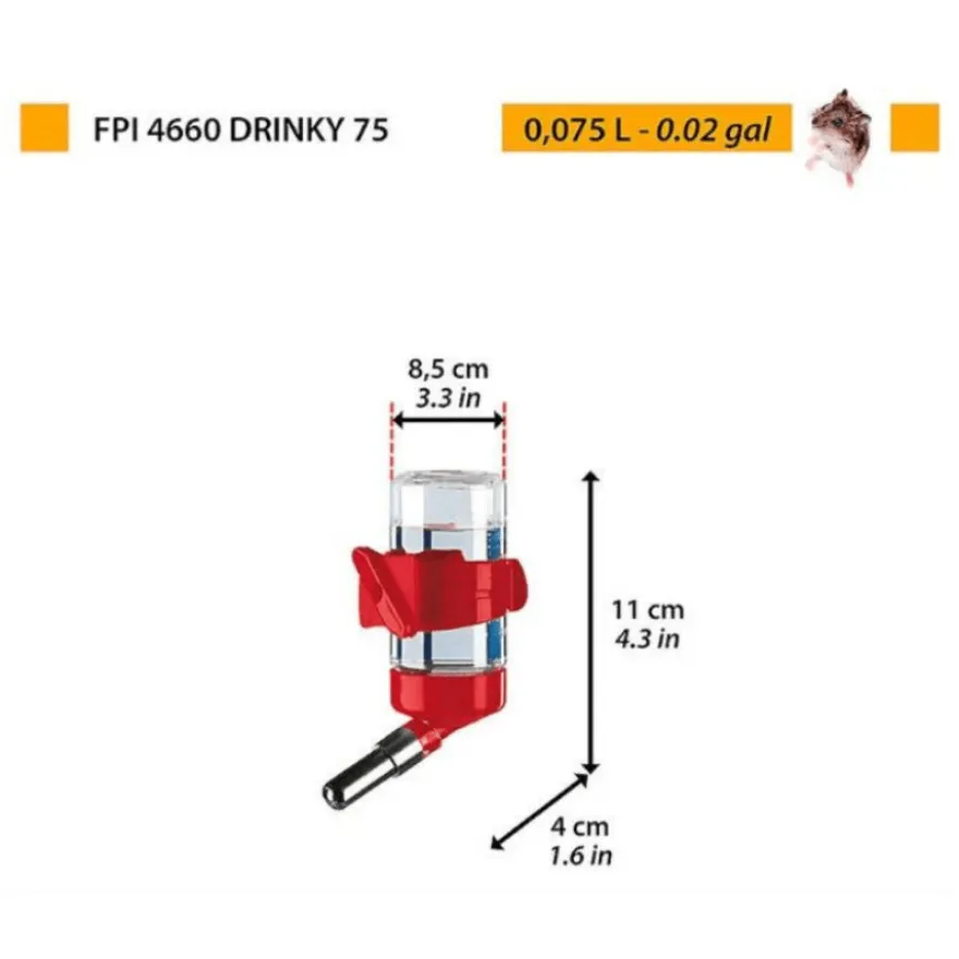 Ferplast Drinky 75 Bebedero para roedores