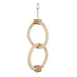 Flamingo Anillo con Cordón juguete para periquitos