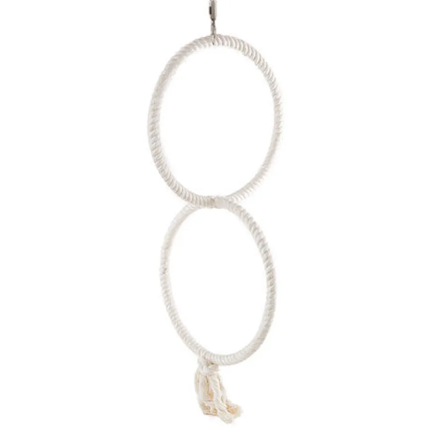 Flamingo Aros de algodón para pájaros