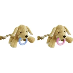 Flamingo Basti Perro de Peluche con Cuerda para cachorros