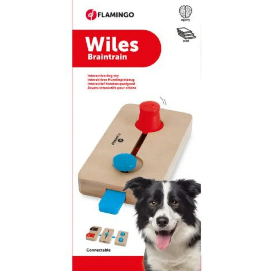 Flamingo Brain Train Wiles Juguete interactivo para perros
