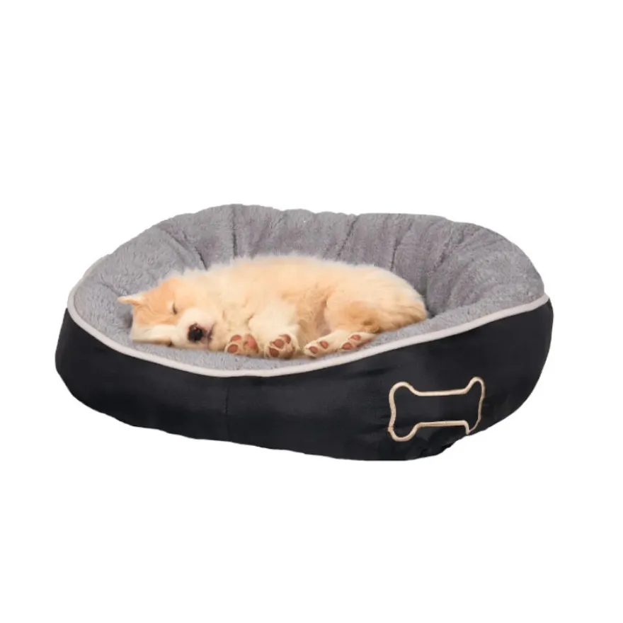 Flamingo Chips Rectángulo Gris cama cuna para perros