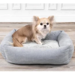 Flamingo Colette Rectángulo Azul cama cuna para perros