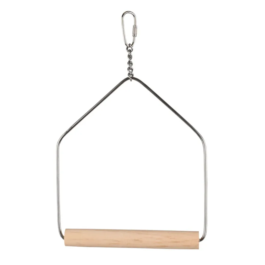 Flamingo Columpio de madera juguete para periquitos