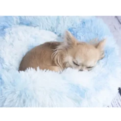 Flamingo Demi Redondo Azul cama para perros y gatos