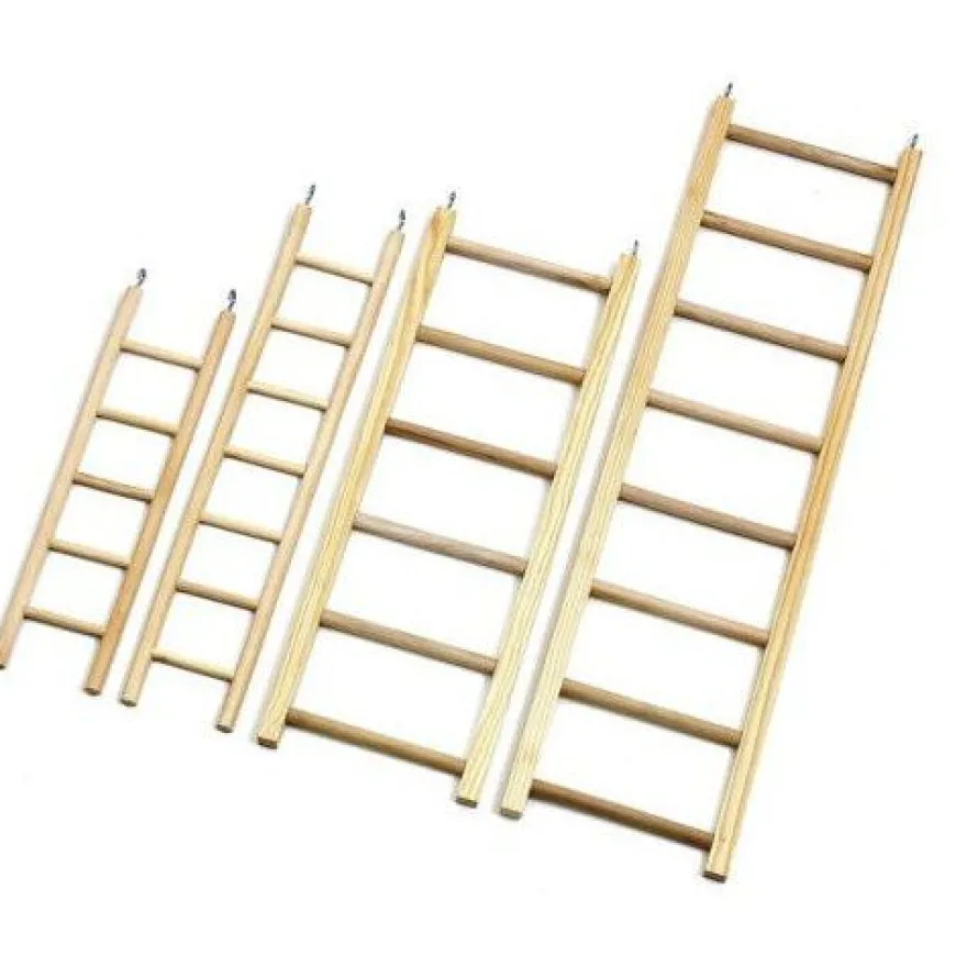 Flamingo Escalera de madera para pájaros