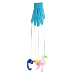 Flamingo Guante de juguete con ratones para gatos