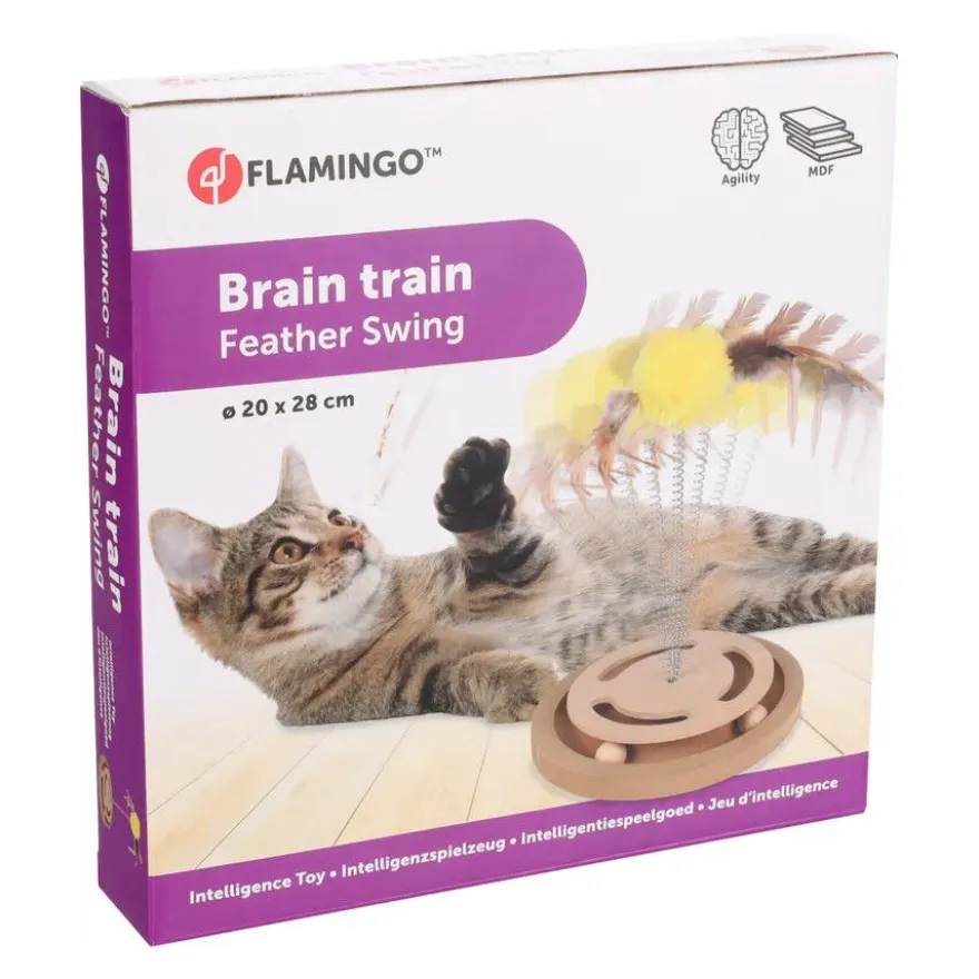 Flamingo Juguete Interactivo con Pelota para gatos