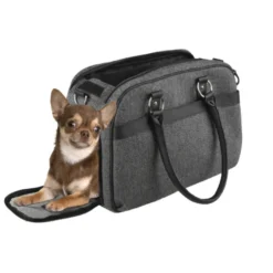 Flamingo Justine Bolsa Transportín Gris para mascotas