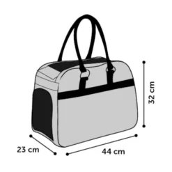 Flamingo Justine Bolsa Transportín Gris para mascotas