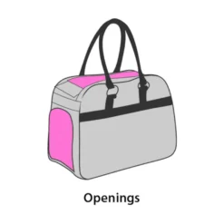 Flamingo Justine Bolsa Transportín Gris para mascotas