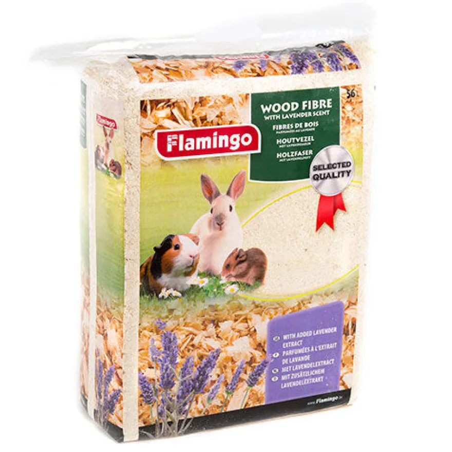 Flamingo Lecho de Viruta de Madera Aroma Lavanda para roedores