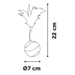 Flamingo Magic Mechta Azul Pelota con Movimiento para gatos