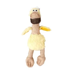 Flamingo Pato de peluche amarillo para perros