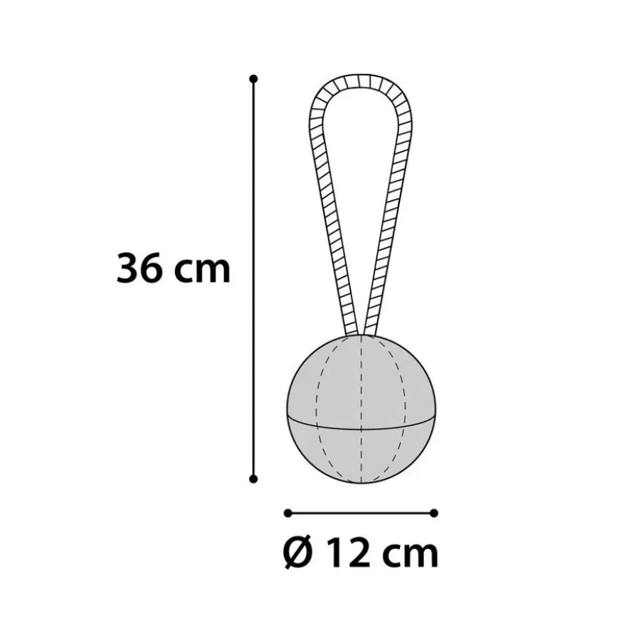 Flamingo Pelota Verde con Cuerda para perros
