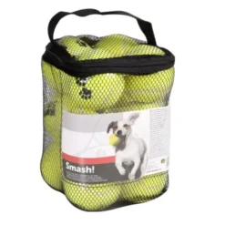 Flamingo Smash Set de Pelotas de Tenis Amarillas para perros