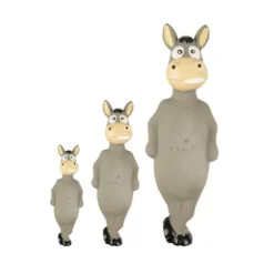 Flamingo Squeaky Burro Gris Juguete para perros
