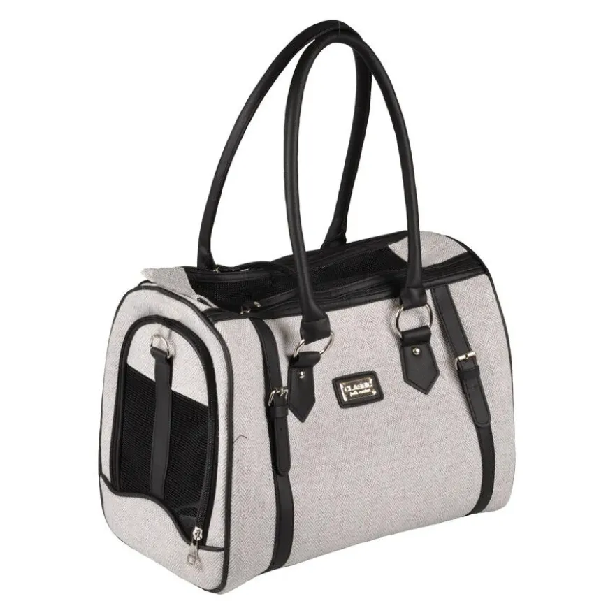Flamingo Tatjana Bolsa Transportín Gris para perros