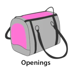 Flamingo Tatjana Bolsa Transportín Gris para perros
