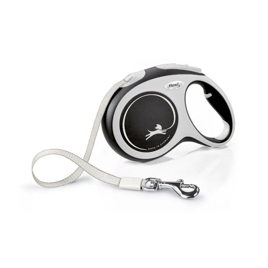 Flexi New Comfort Correa Extensible Gris para perros
