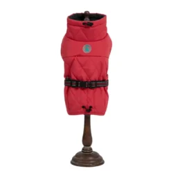 Freedog Oymyakon Rojo Abrigo Impermeable con Arnés para perros