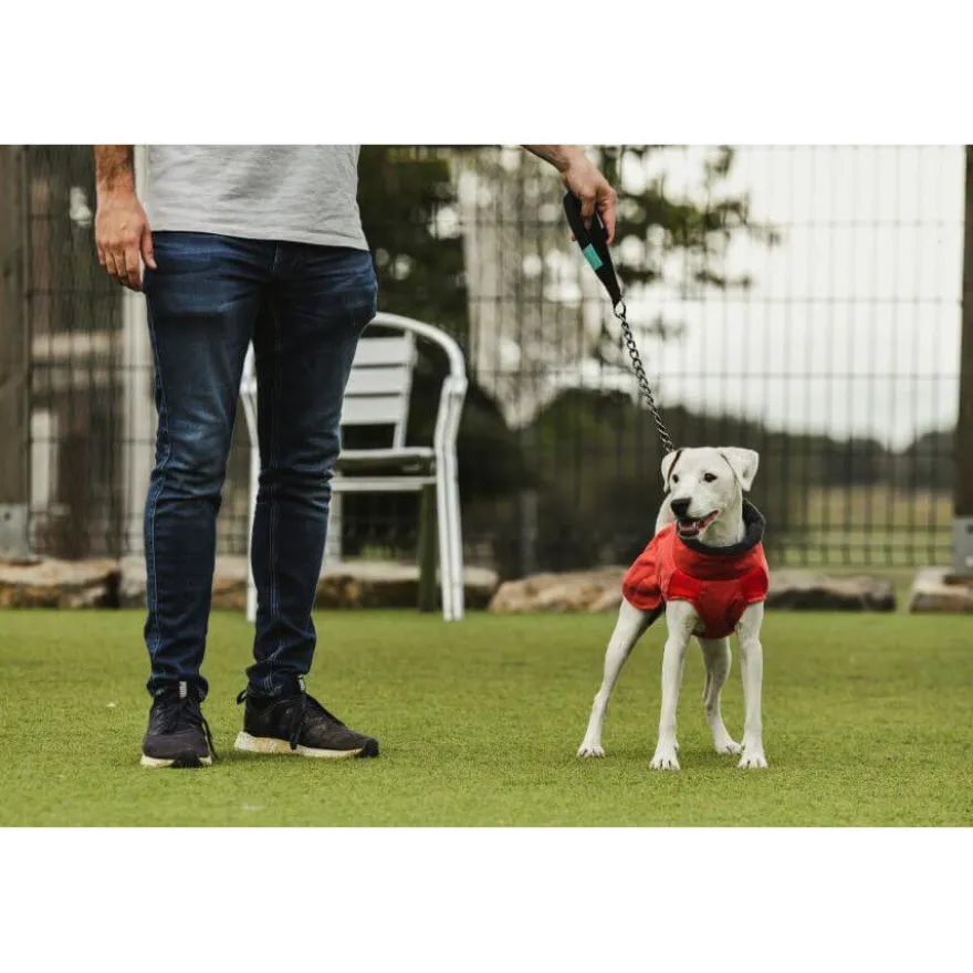 Freedog Oymyakon Rojo Abrigo Impermeable con Arnés para perros