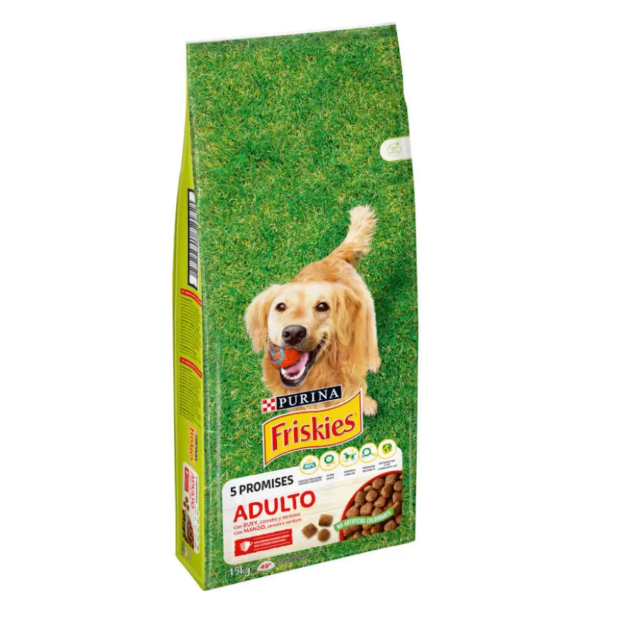 Friskies Adult Buey y Verduras pienso para perros